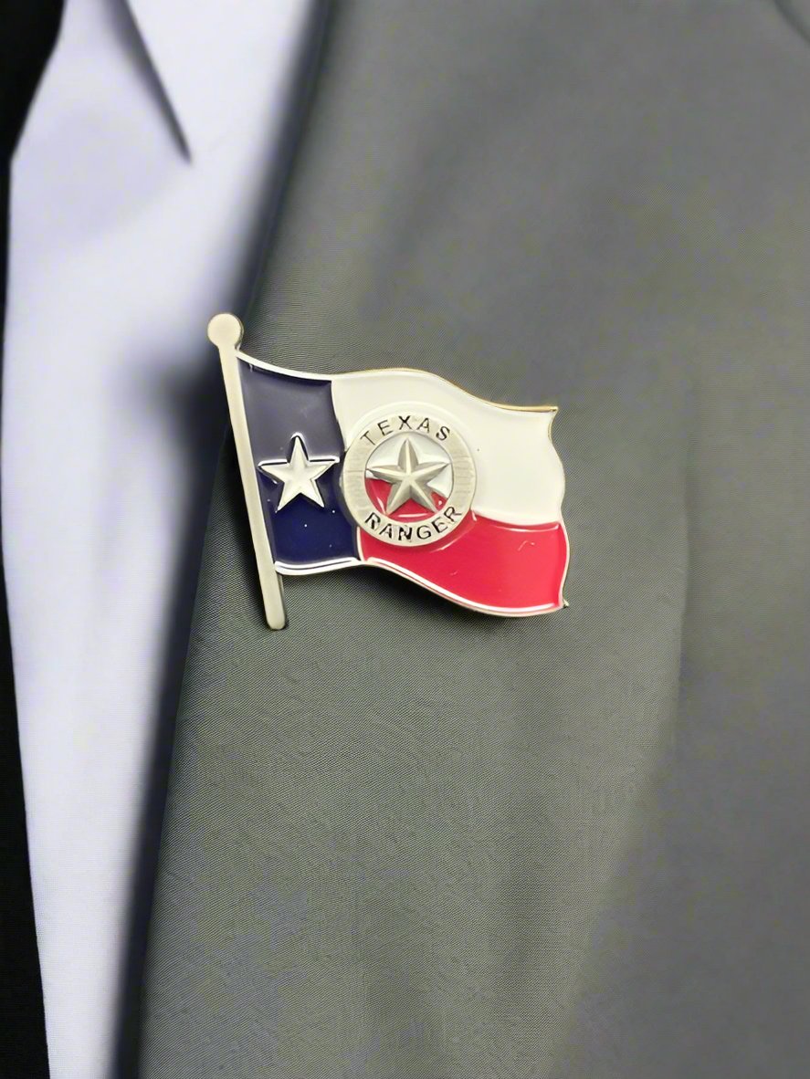 Texas Ranger Texas Flag Lapel Pin