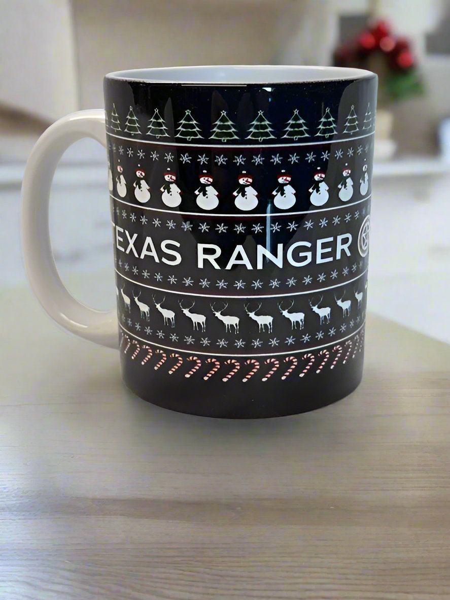 Texas Ranger Ugly Sweater Christmas mug