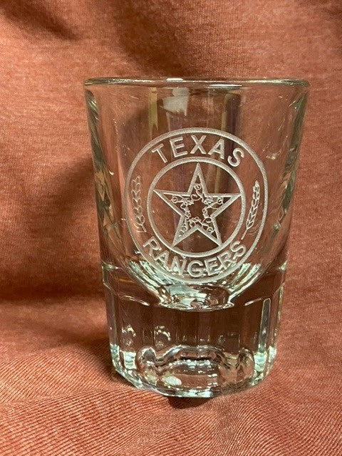 Texas Ranger Etched Logo Shot Glass