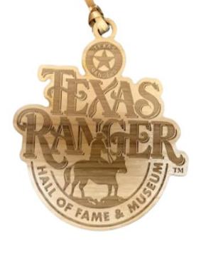 Texas Ranger Wooded Ornament