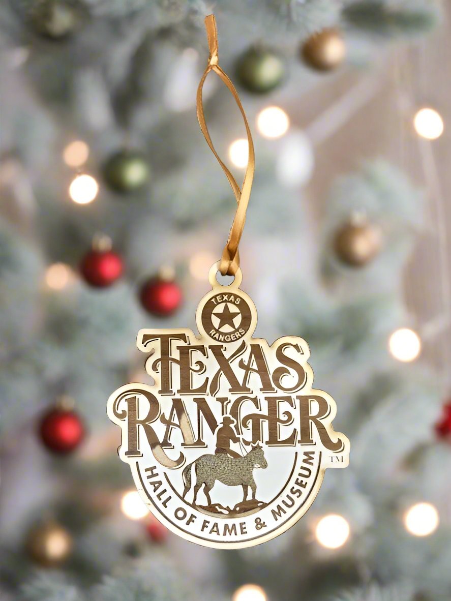 Texas Ranger Wooded Ornament