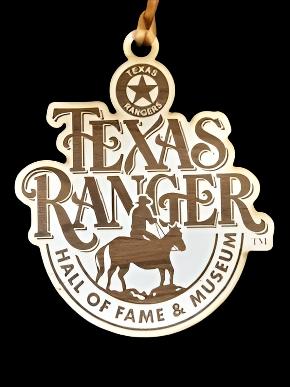 Texas Ranger Wooded Ornament