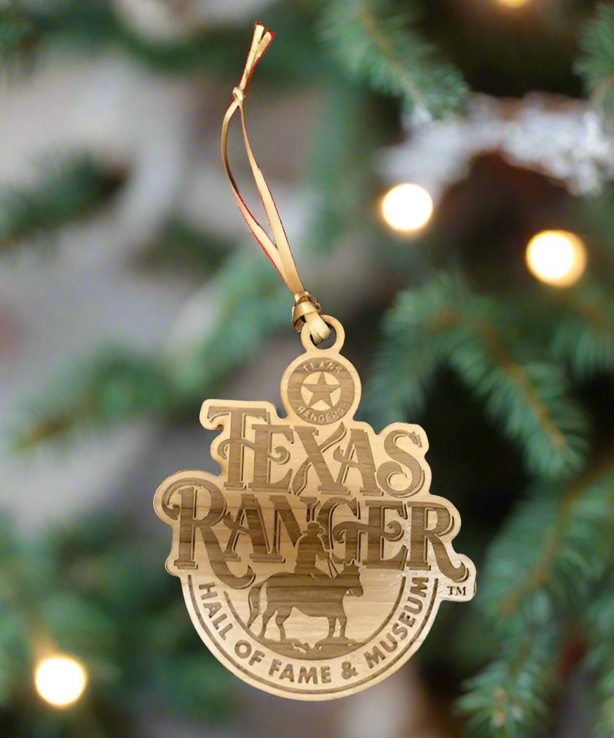 Texas Ranger Wooded Ornament